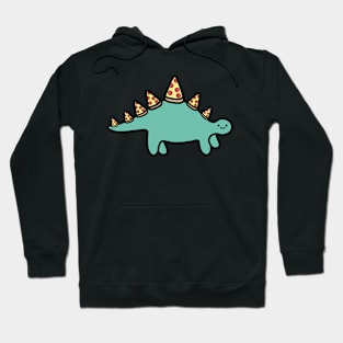 Pepperoni pizza dinosaur cute stegosaurus doodle Hoodie